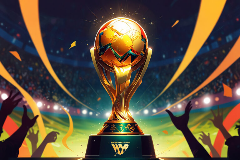 World Cup trophy illustration